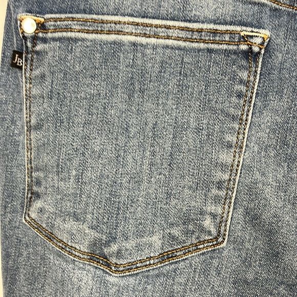 Judy Blue Womens Dad Jeans 13/31 Med Wash Frayed Hem Straight Leg Relaxed Fit - Picture 8 of 15